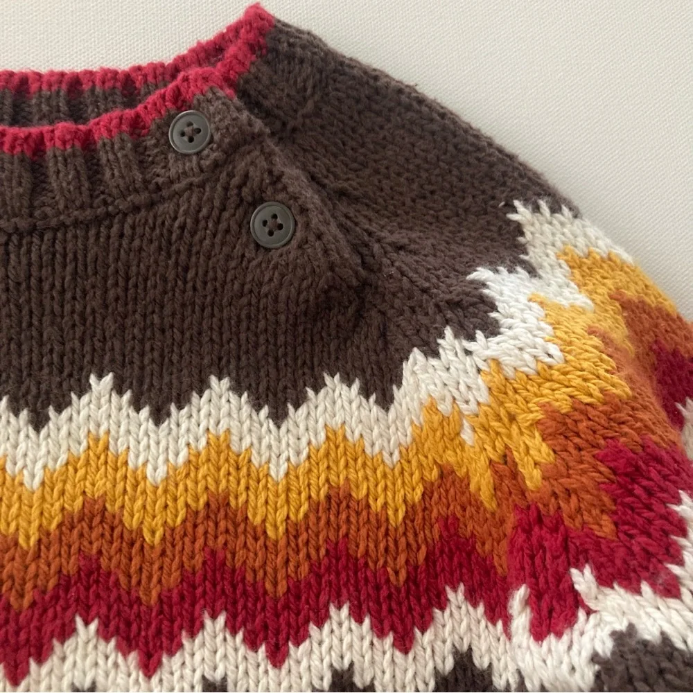 Gymboree Baby Boy 18-24 Months Fall Sweater Thanksgiving Brown Orange NWT